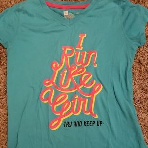 Girls size large (14) Teal t-shirt